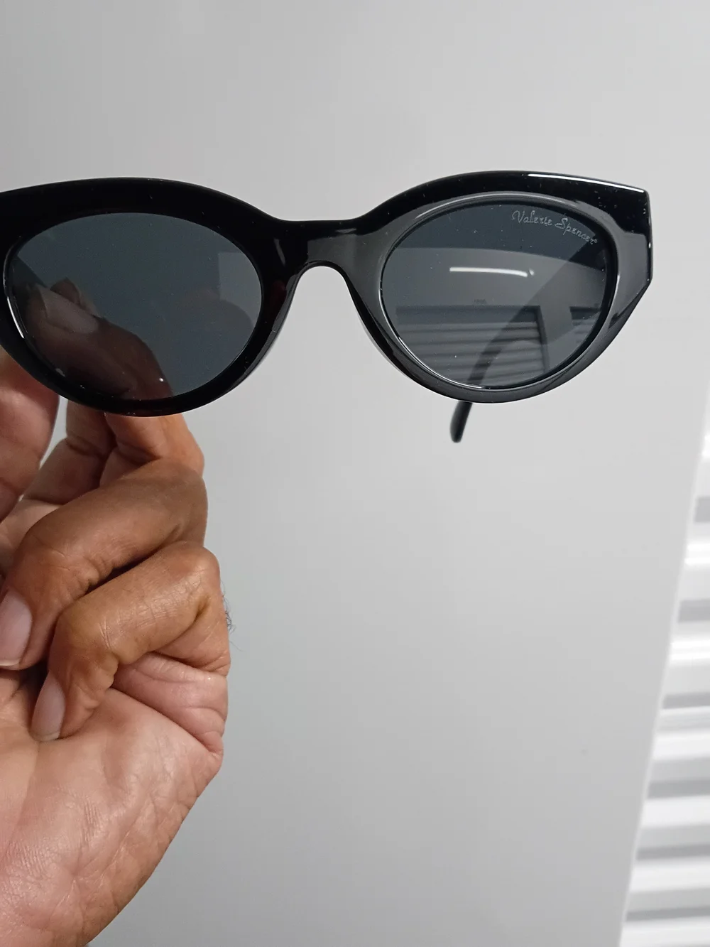 Black Cat-Eye Sunglasses By Valerie Spencer